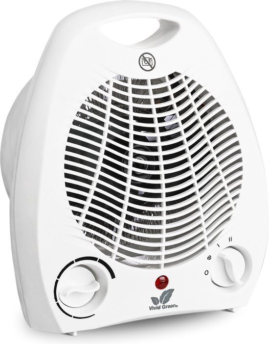 Vivid Green Elektrische kachel - Voor ruimtes tot 20m2 - 2000W - Wit