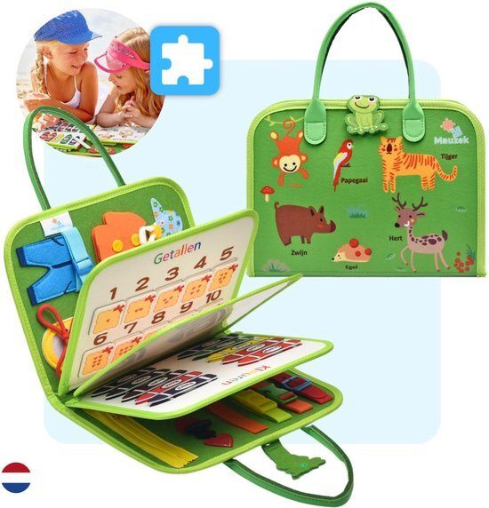 Mauzek® Busy Board - Nederlands - Montessori speelgoed