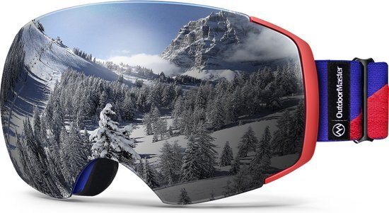 OUTDOOR MASTER OTG Skibril PRO | 100% UV beschermende ski/snowboard