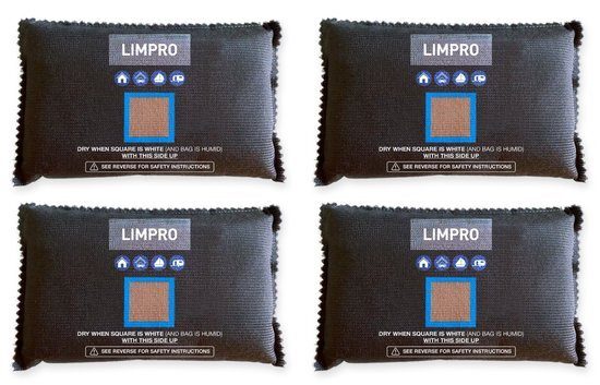 Limpro Auto Ontvochtiger - 4 stuks - 400 gram - herbruikbare vochtvreter